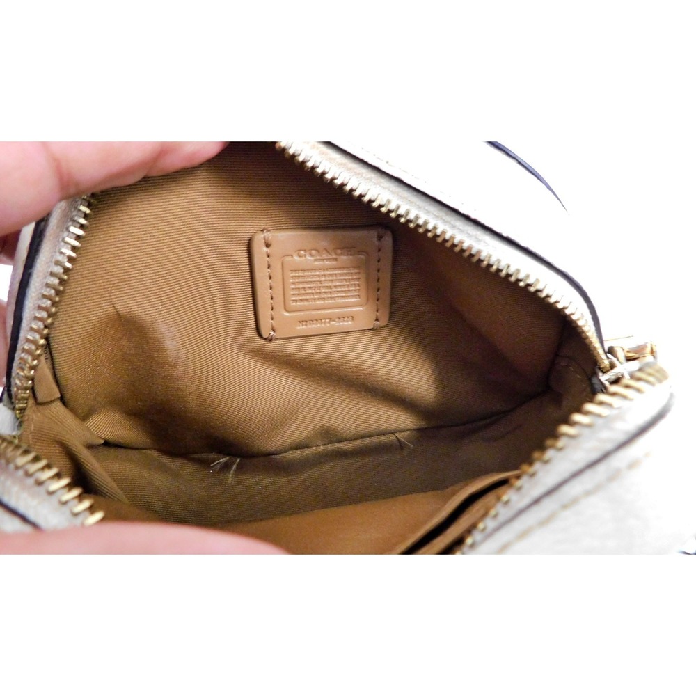 COACH Mini Serena Women's Crossbody 2628 White‎ Signature Canvas $228rt - Picture 7 of 7
